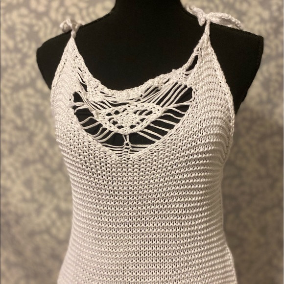 White sweater tank top size S/M - Picture 1 of 8